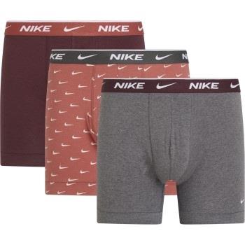 Nike Kalsonger 3P Everyday Essentials Cotton Stretch Boxer Grå/Röd bom...