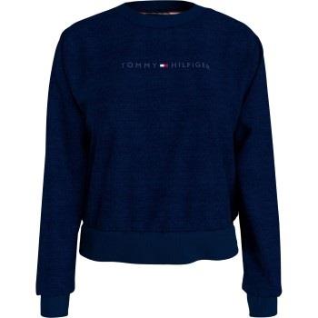 Tommy Hilfiger Tonal Logo Lounge Sweatshirt Mörkblå Small Dam