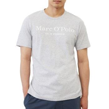 Marc O Polo Organic Cotton Basic SS Pyjama Grå/Blå ekologisk bomull La...