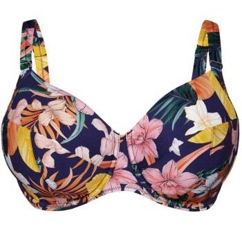Rosa Faia Tropical Sunset Bikini Top Blå m blommor F 44 Dam
