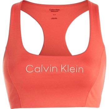 Calvin Klein BH Sport Medium Support Sports Bra Korall X-Large Dam