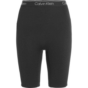 Calvin Klein Sport Ribbed Knit Shorts Svart polyester Large Dam