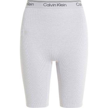 Calvin Klein Sport Ribbed Knit Shorts Ljusgrå polyester Large Dam