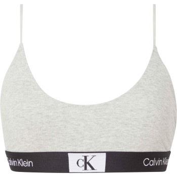 Calvin Klein BH CK96 Unlined Bralette Ljusgrå bomull Medium Dam