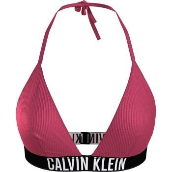 Calvin Klein Instense Power Triangle Bikini Top Rosa nylon Medium Dam