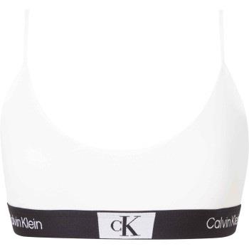 Calvin Klein BH CK96 Unlined Bralette Vit bomull X-Large Dam