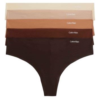 Calvin Klein Trosor 5P Invisible Thongs Flerfärgad Small Dam
