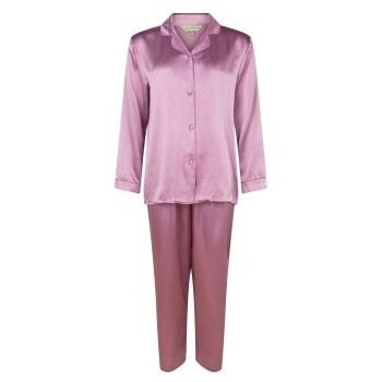 Lady Avenue Pure Silk Basic Pyjamas Rosa silke X-Large Dam
