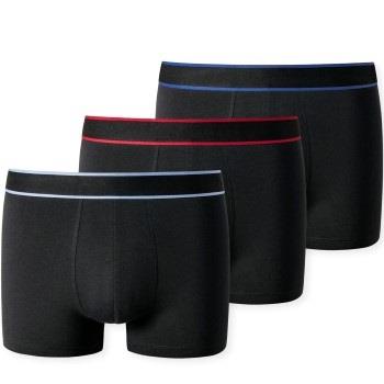 Schiesser Kalsonger 3P 95-5 Boxer Shorts Svart bomull Medium Herr