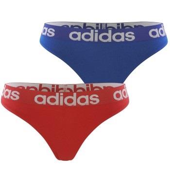 adidas Trosor 2P Underwear Brazilian Thong Blå/Röd bomull Small Dam