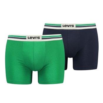 Levis Kalsonger 2P Men Sportswear Logo Boxer Brief Blå/Grön bomull Med...