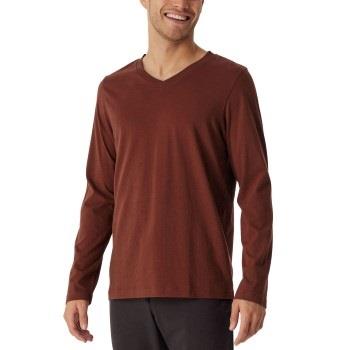 Schiesser Mix Plus Relax Long Sleeve Sweatshirt Vinröd bomull 54 Herr