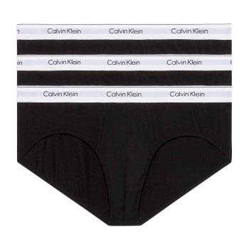 Calvin Klein Kalsonger 3P Modern Cotton Stretch Hip Brief Svart bomull...