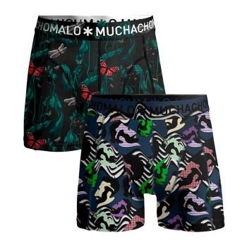 Muchachomalo Kalsonger 2P Cotton Stretch Women Boxer Svart/Blå bomull ...