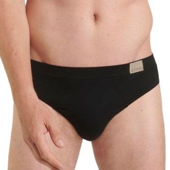 Sloggi Kalsonger 2P For Men GO Natural Brief Svart bomull Medium Herr