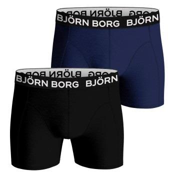 Bjorn Borg Bamboo Cotton Blend Boxer Kalsonger 2P Svart/Blå Small Herr