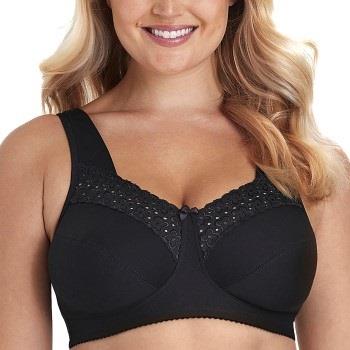 Miss Mary Broderie Anglais Soft Bra BH Svart E 95 Dam