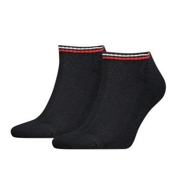 Tommy Men Uni TJ Iconic Sneaker Sock Strumpor 2P Svart bomull Strl 35/...