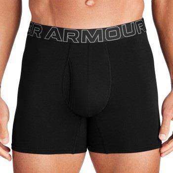 Under Armour 3P Perfect Cotton 6in Boxer Svart XX-Large Herr
