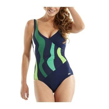 Damella Julia Basic Swimsuit Blå/Grön 42 Dam