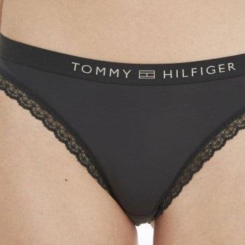 Tommy Hilfiger Trosor Tonal Logo Lace Briefs Svart Small Dam