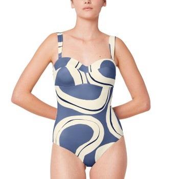 Triumph Summer Allure Swimsuit Blå/Vit D 46 Dam