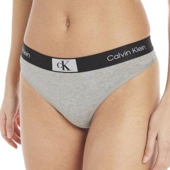 Calvin Klein Trosor CK96 Cotton Thong Ljusgrå bomull X-Small Dam