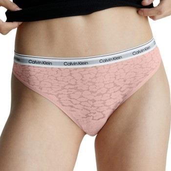 Calvin Klein Trosor Lace Thong Ljusrosa polyamid X-Small Dam