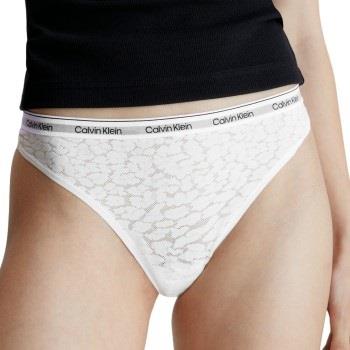 Calvin Klein Trosor Lace Thong Vit polyamid Small Dam