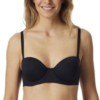 Schiesser BH Bandeau Bra Svart B 85 Dam