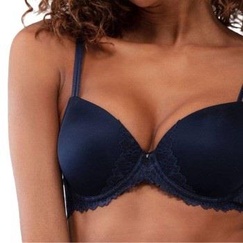 Mey BH Luxurious Full Cup Stretch Bra Midnattsblå polyamid A 90 Dam