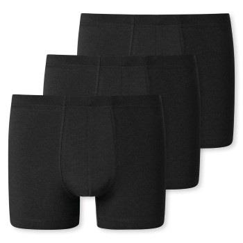 Schiesser Kalsonger 3P 95-5 Essential Shorts Svart bomull Small Herr