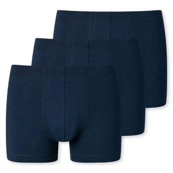 Schiesser Kalsonger 3P 95-5 Essential Shorts Mörkblå bomull Small Herr