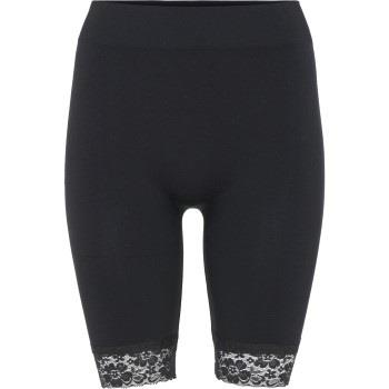 Decoy Long Shorts With Lace Svart S/M Dam