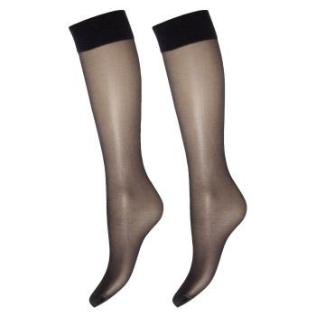 Decoy Strumpor 2P Soft Lux 15 DEN Knee-high Socks Svart polyamid One S...