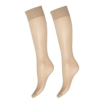 Deocy Silk Look 20d Kneehighs Strumpbyxor 2P Beige polyamid One Size D...