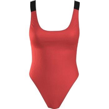 Calvin Klein Intense Power Rib Scoop Plus Swimsuit Korall polyamid XXL...