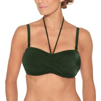 Wiki Basic Bandeau Bikini Top Mörkgrön C 85 Dam