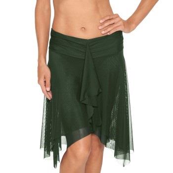 Wiki Basic Beach Skirt Mörkgrön polyester X-Small Dam