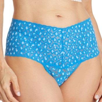 Hanky Panky Trosor 2P Cross Dyed Leopard Retro Thong Blå Mönstrad One ...