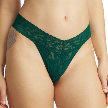 Hanky Panky Trosor 3P Original Rise Thong D1 Mörkgrön nylon One Size D...