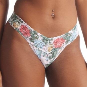 Hanky Panky Trosor 3P Printed Low Rise Thong Rosa Mönstrad nylon One S...