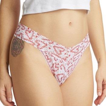 Hanky Panky Trosor 3P Printed Original Rise Thong Vit Mönstrad nylon O...