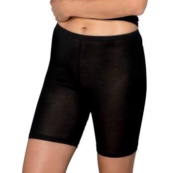 Lady Avenue Silk Jersey Short Tights Svart silke Large Dam