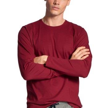 Calida Remix Basic Shirt Long Sleeve Röd bomull X-Large Herr