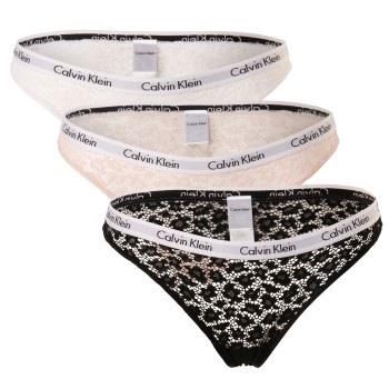 Calvin Klein Trosor 9P Carousel Lace Core Brazilian Svart/Rosa polyami...