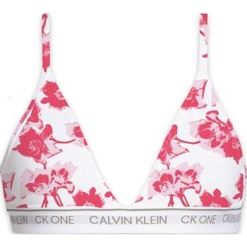 Calvin Klein BH 3P CK One Cotton Triangle Bra Rosa blommig Medium Dam