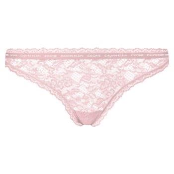 Calvin Klein Trosor 3P CK One Lace Thong Ljusrosa nylon Small Dam