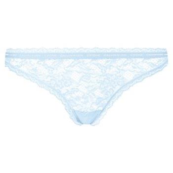 Calvin Klein Trosor 3P CK One Lace Thong Ljusblå nylon Small Dam