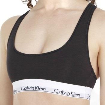 Calvin Klein BH 2P Modern Cotton Bralette D1 Svart Medium Dam